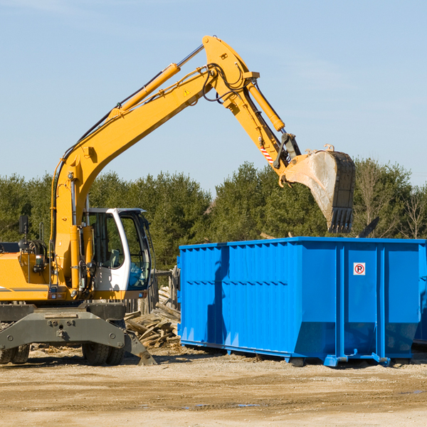 can i request a rental extension for a residential dumpster in Hartford City Indiana